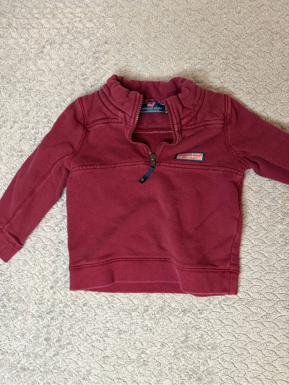 Vineyard Vines Kids Half-Zip Pullover - Wine